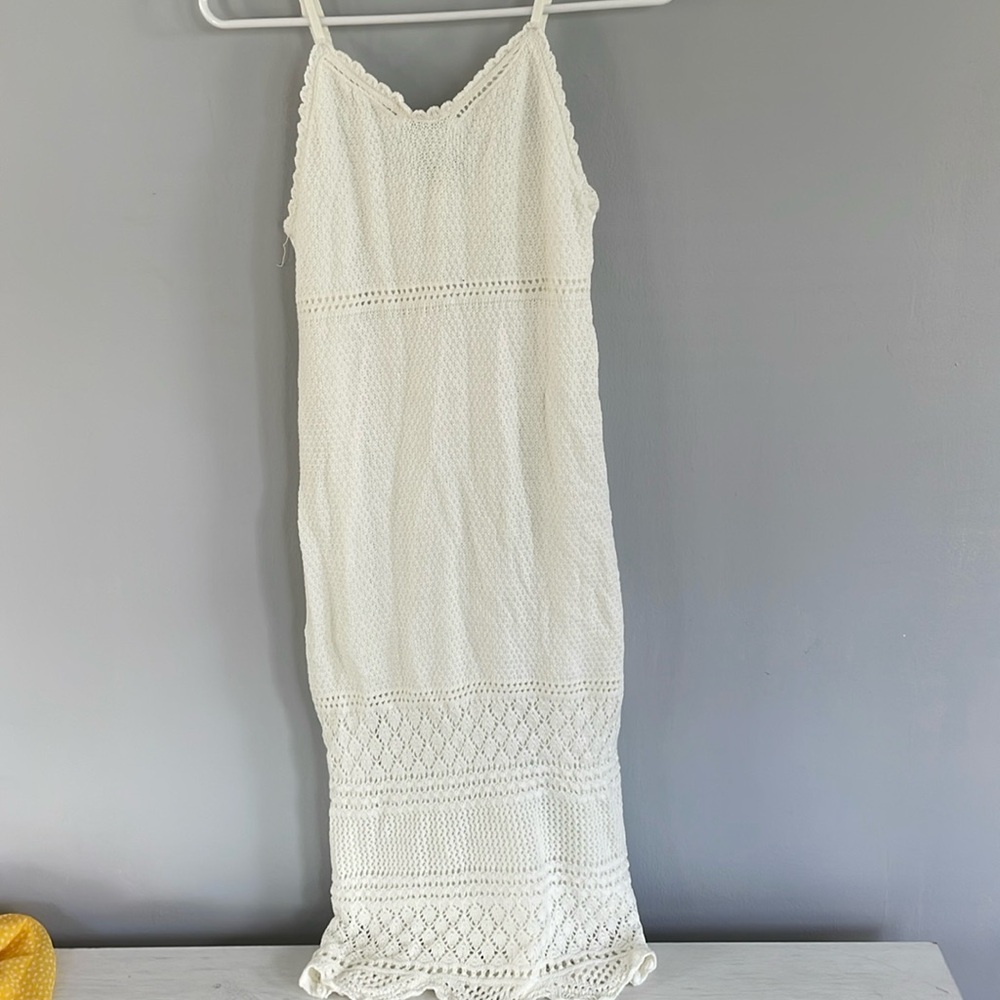 White Knit Dress